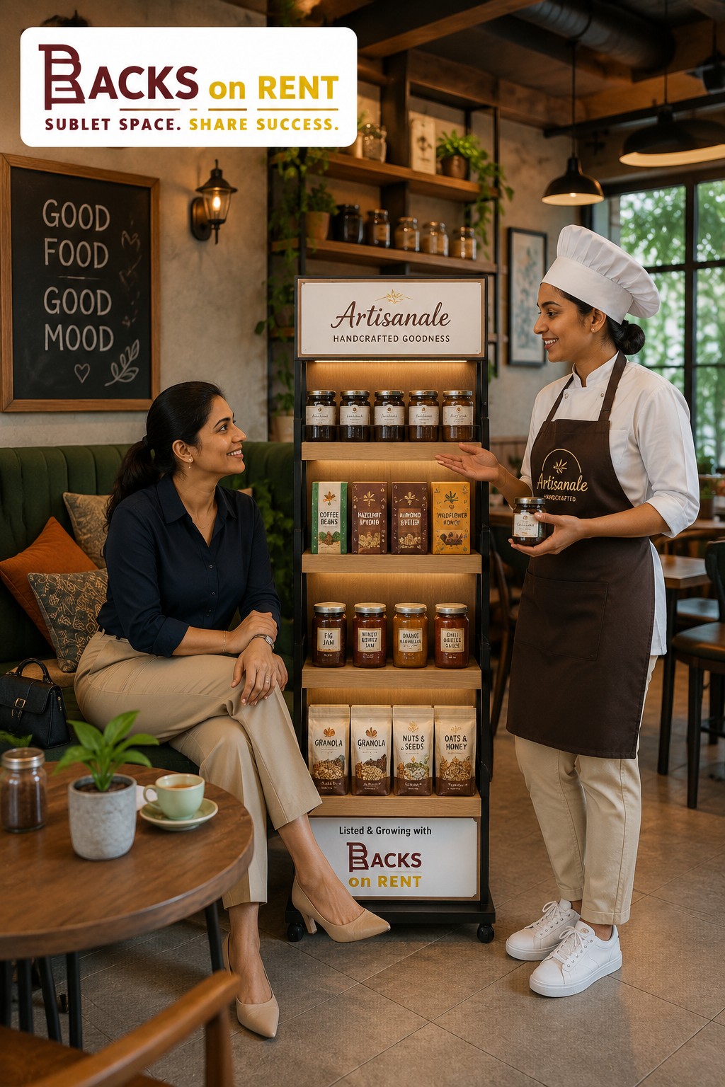 Supermarket specialty food and local regional brand feature stand